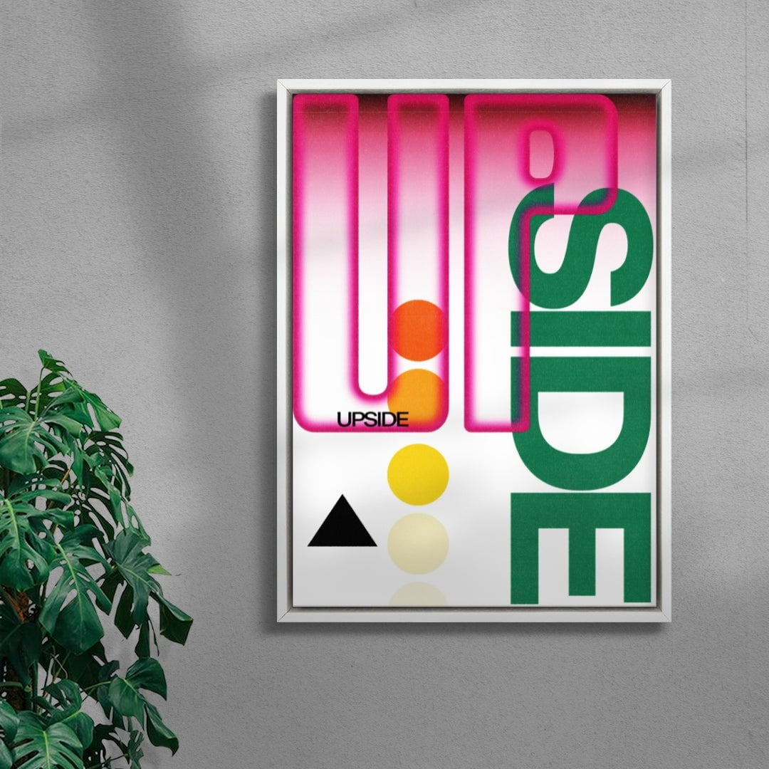 Upside contemporary wall art print by Sheyi Adebayo - sold by DROOL