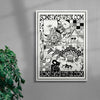 Some Days We Bloom (Black & White) contemporary wall art print by My Sunbeam - sold by DROOL