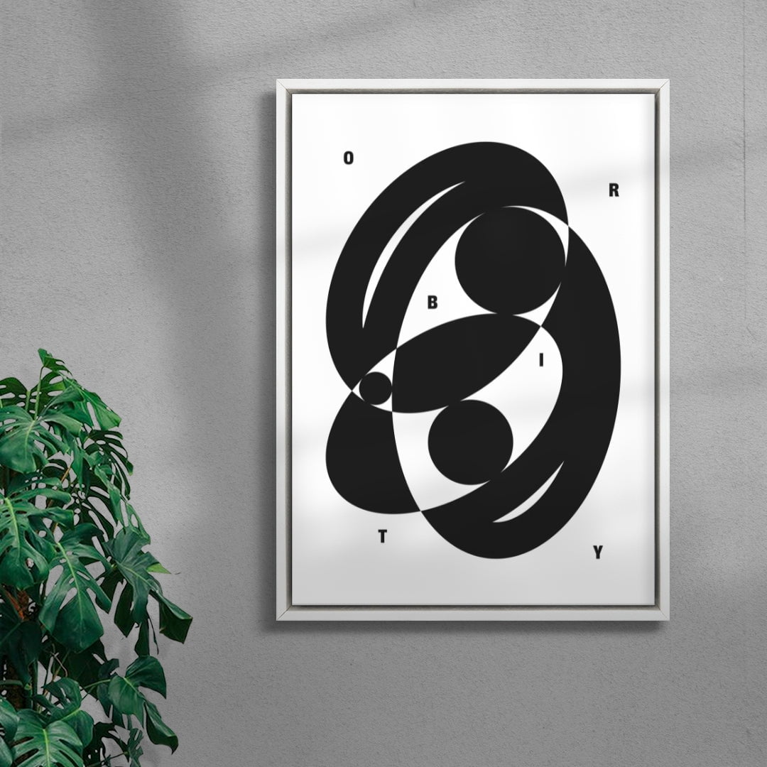 ORBITY contemporary wall art print by Przemek Bizoń - sold by DROOL