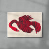 Bird In Red contemporary wall art print by Kwonny - sold by DROOL