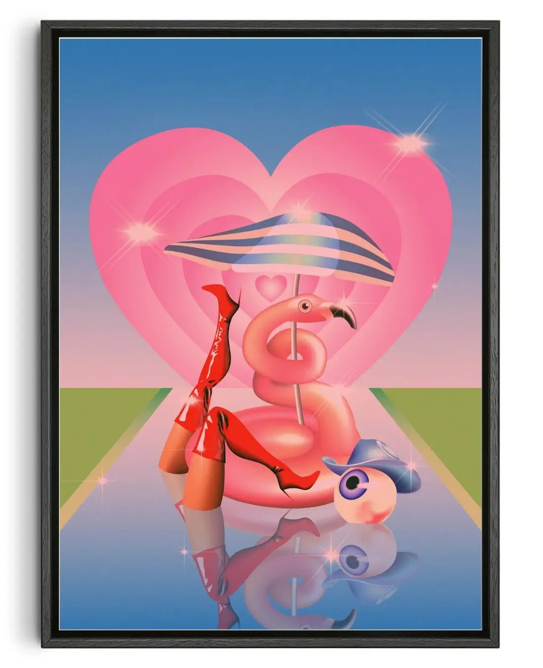 Relaxation in the Sun contemporary wall art print by Paulina Almira - sold by DROOL