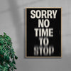 NO TIME TO STOP contemporary wall art print by Brad Mead - sold by DROOL