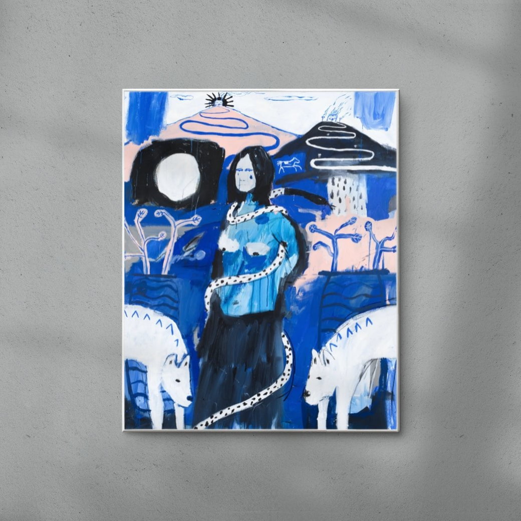 The snowdonia temptress contemporary wall art print by Billy Bagilhole - sold by DROOL