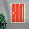 CHOKE contemporary wall art print by Carla Palette - sold by DROOL