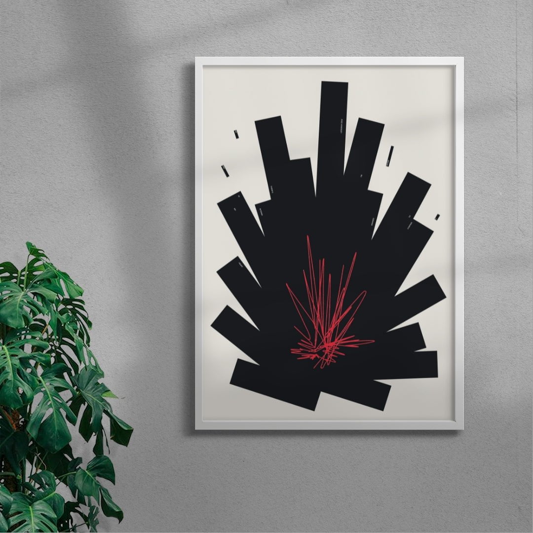 CARDIAC contemporary wall art print by Xtian Miller - sold by DROOL