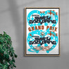 MENSLIES Galloping Grand Prix contemporary canvas art print by MENSLIES - sold by DROOL