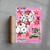 Fools Luck contemporary wall art print by Caitlin Flood-Molyneux - sold by DROOL