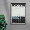 Escape contemporary wall art print by Ricky Mocky - sold by DROOL