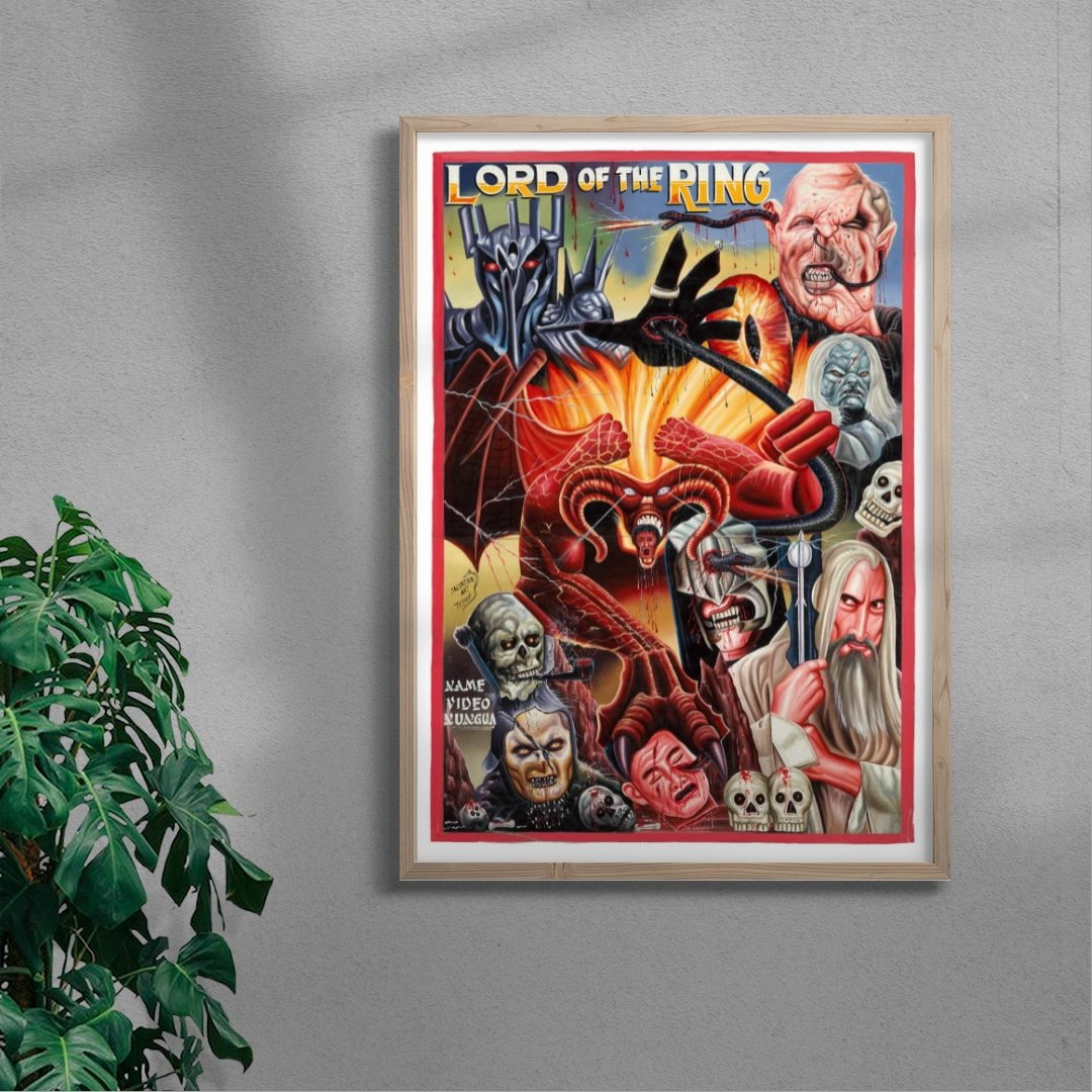 Lord of the Rings contemporary wall art print by Deadly Prey - sold by DROOL