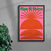 Rise & Shine contemporary wall art print by John Schulisch - sold by DROOL