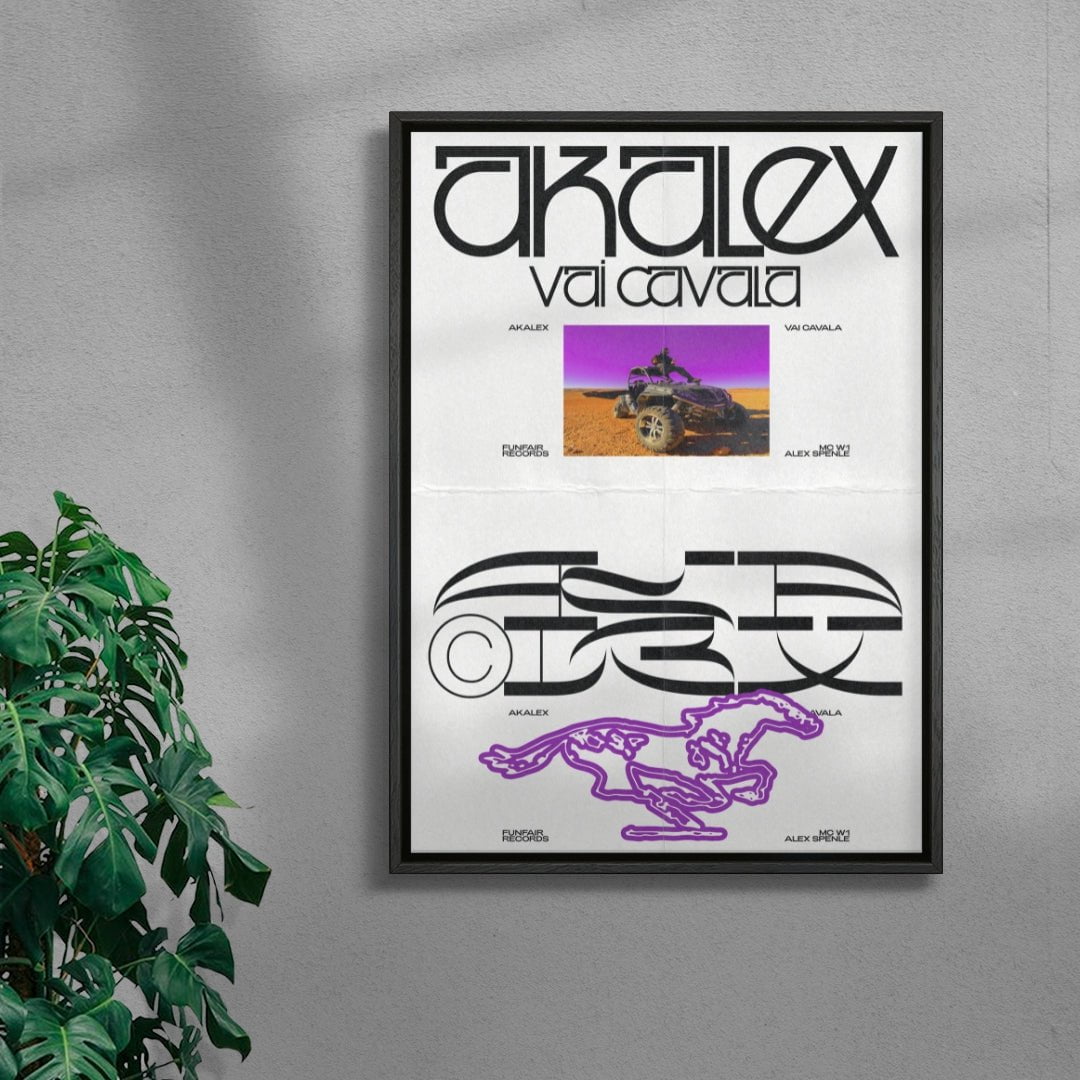 Akalex | Vai Cavala contemporary wall art print by Jules Bigot - sold by DROOL