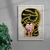 Love in Boxing Gloves contemporary wall art print by LINWENXIN - sold by DROOL