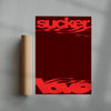Sucker For Love Red contemporary wall art print by Salome Frenzel - sold by DROOL