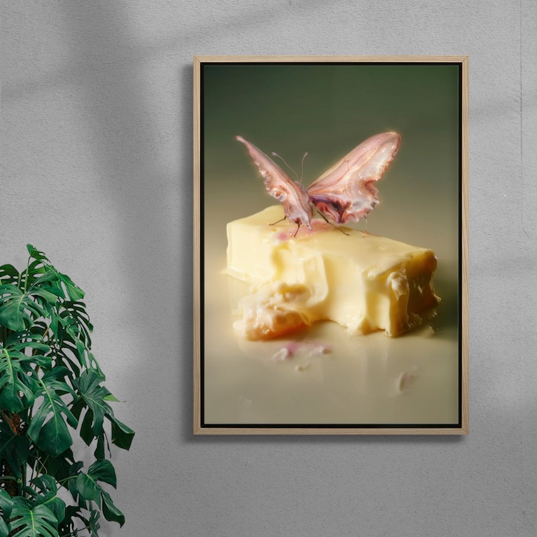 ButterFly contemporary wall art print by Alex Valentina - sold by DROOL