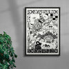 Some Days We Bloom (Black & White) contemporary wall art print by My Sunbeam - sold by DROOL