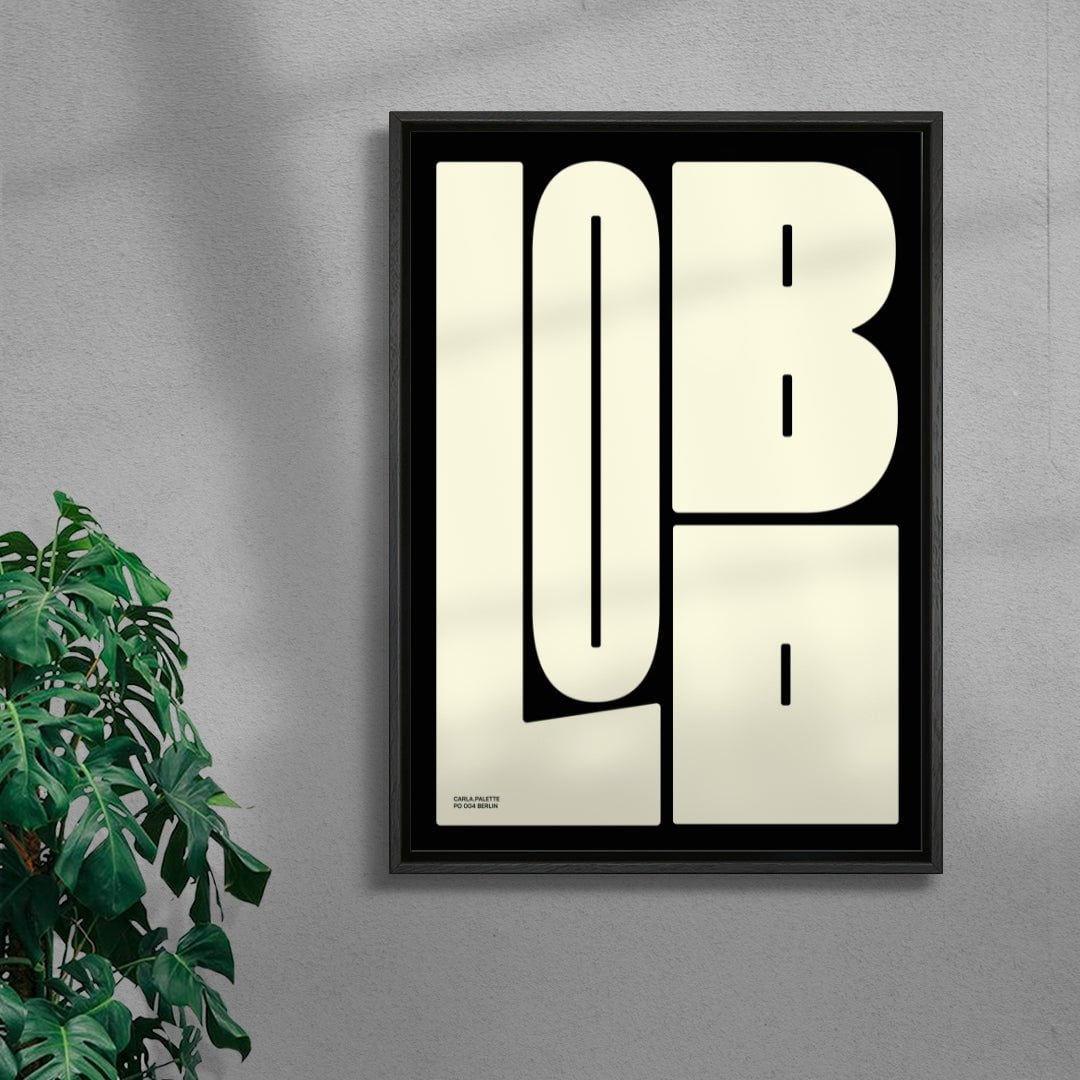 LOBO contemporary wall art print by Carla Palette - sold by DROOL