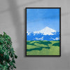Hvannadalshnúkur contemporary wall art print by Lily Kong - sold by DROOL