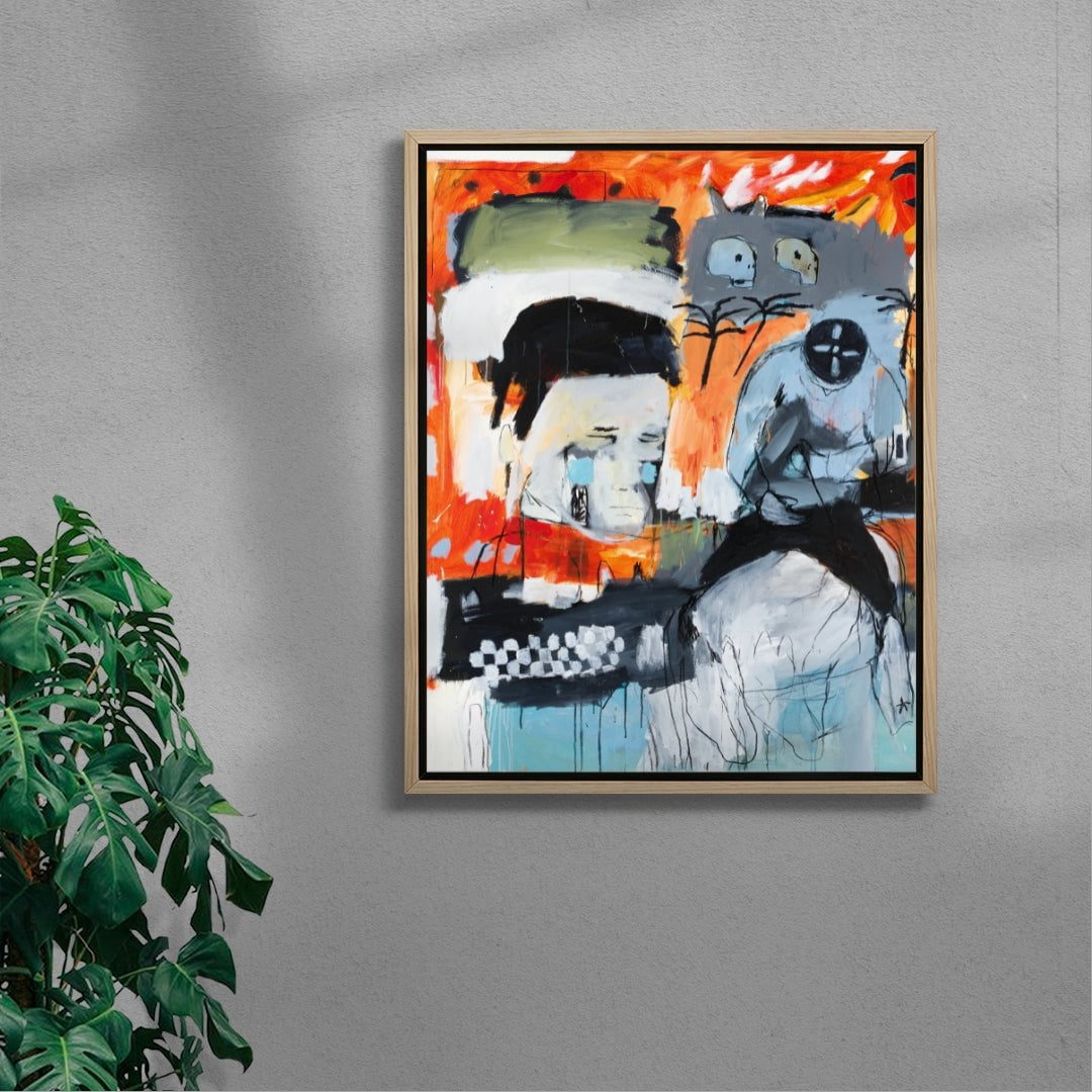 The last ever Jockey contemporary wall art print by Billy Bagilhole - sold by DROOL