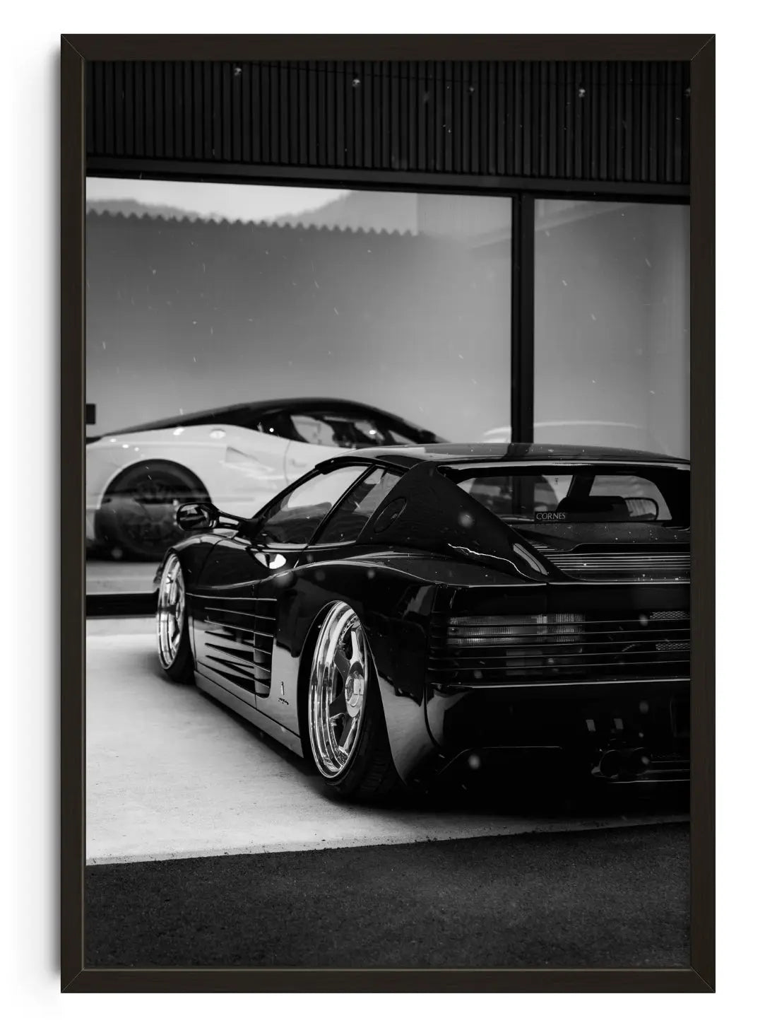 Slammed Ferrari 512TR contemporary art print by Chris Konrad - sold by DROOL
