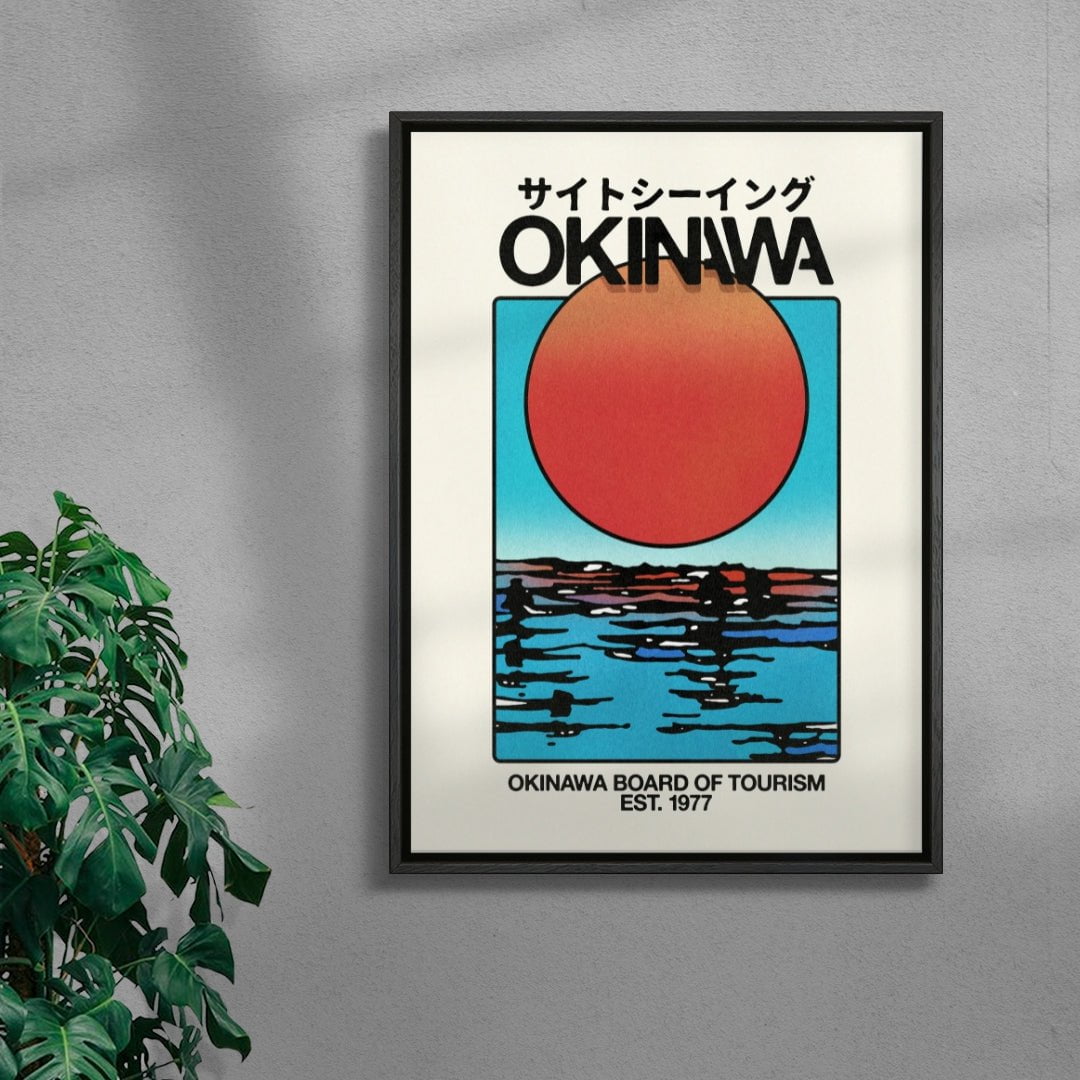 Okinawa 2 contemporary wall art print by Othman Zougam - sold by DROOL