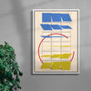 Loop contemporary wall art print by Edan Strachan - sold by DROOL