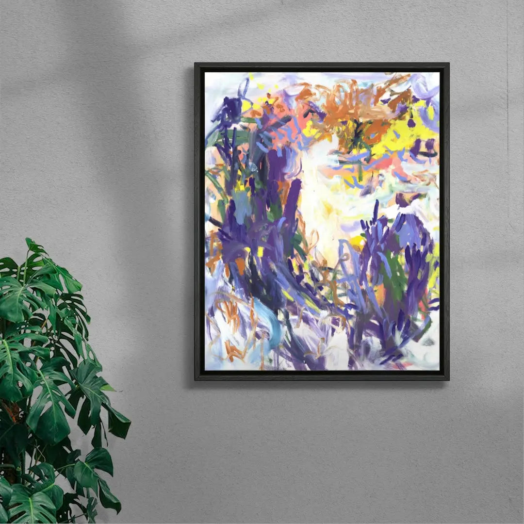 Purple brush strokes