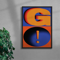 Thumbnail for GO! contemporary wall art print by Sheyi Adebayo - sold by DROOL