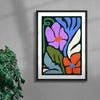 La Décision de la fleur contemporary wall art print by Kim Van Vuuren - sold by DROOL