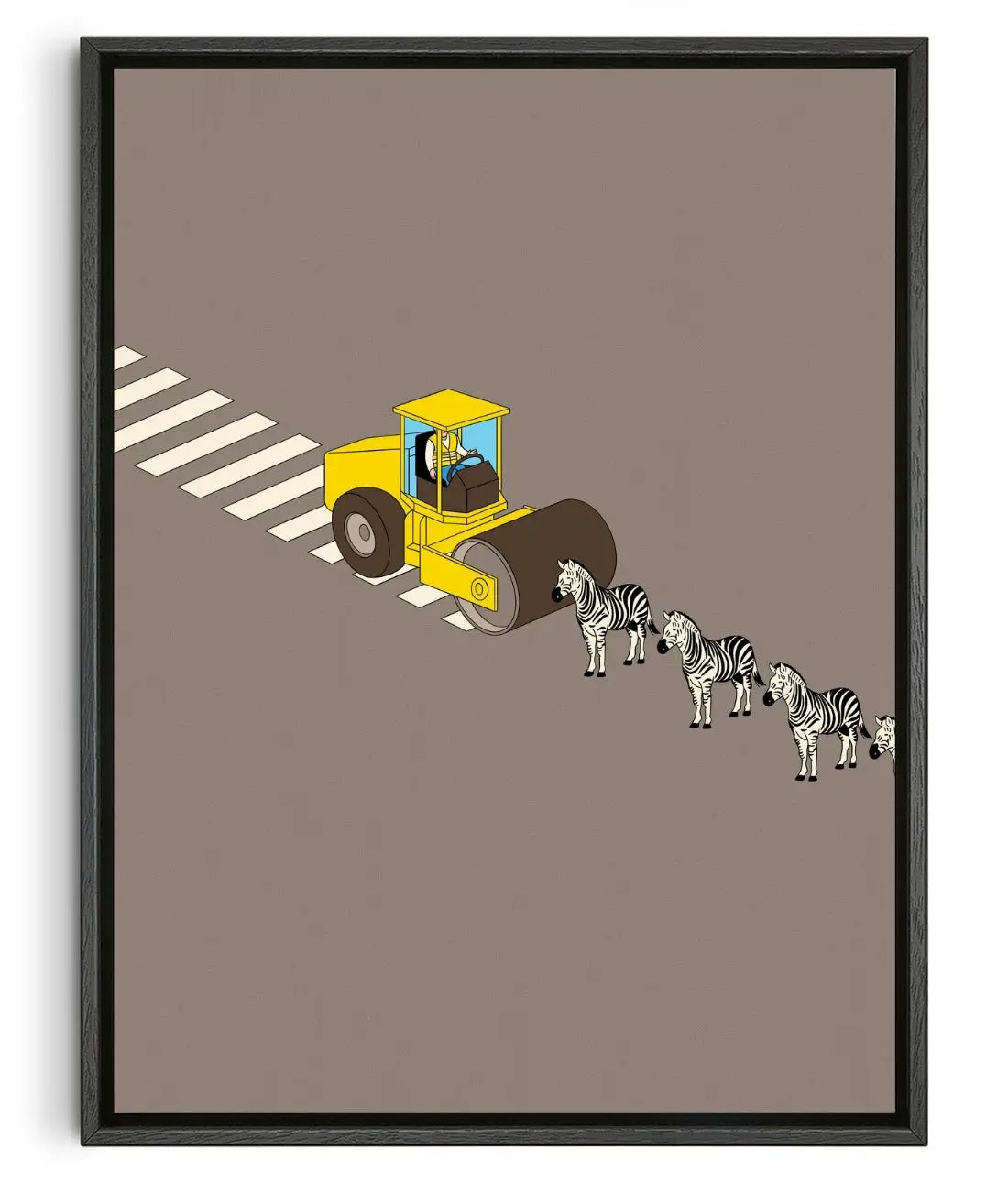 Zebra  contemporary canvas print by Simon Bailly - sold by DROOL