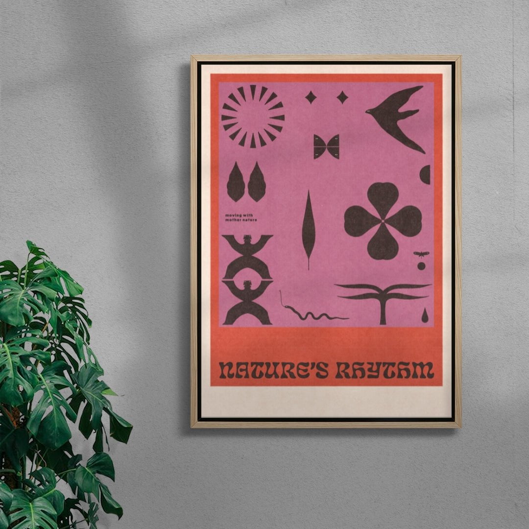 Nature's Rhythm 1 contemporary wall art print by Imo Sinclair - sold by DROOL