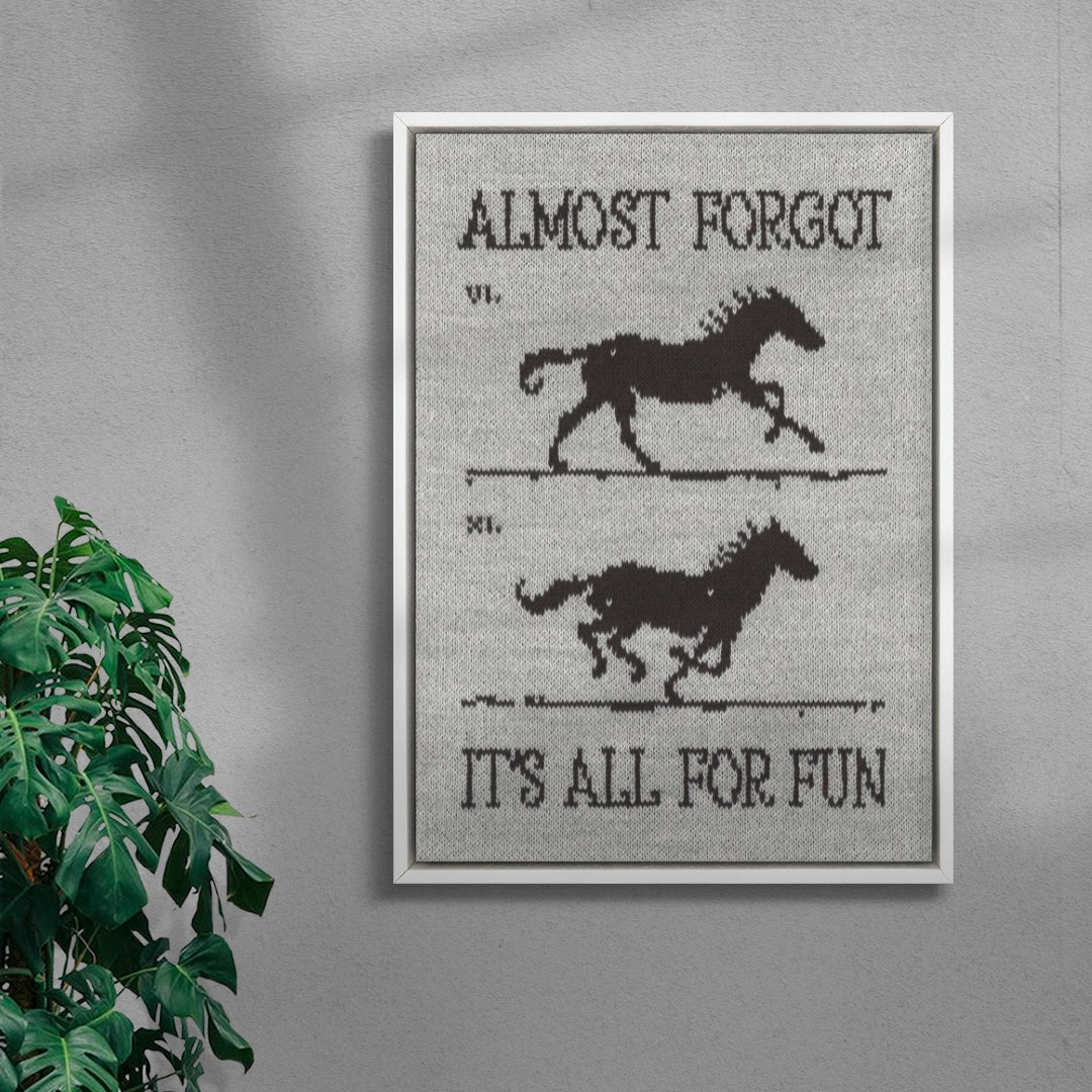 It’s All for Fun contemporary wall art print by Alexander Khabbazi - sold by DROOL