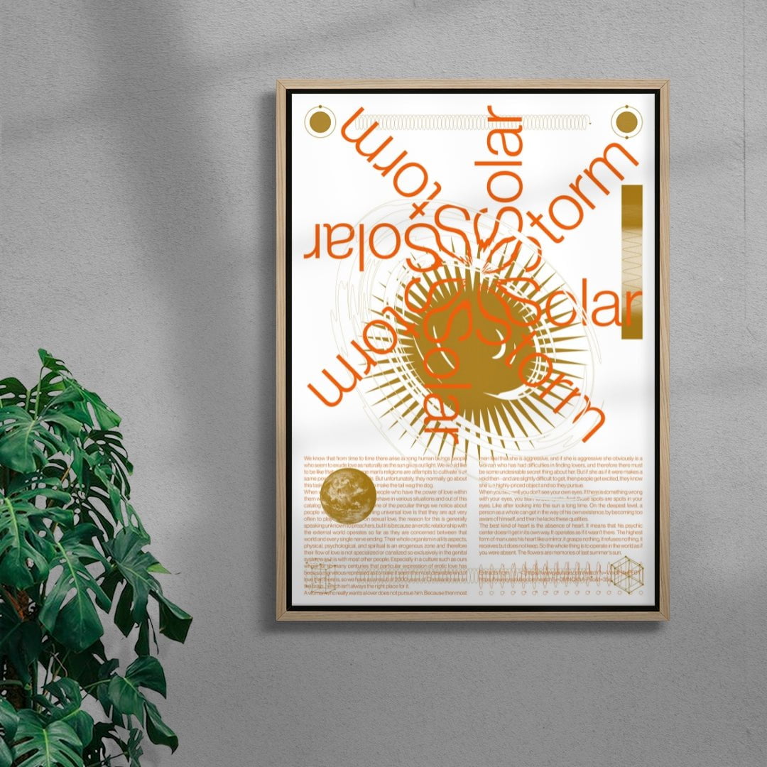 Solarstorm contemporary wall art print by Studio Trikken - sold by DROOL