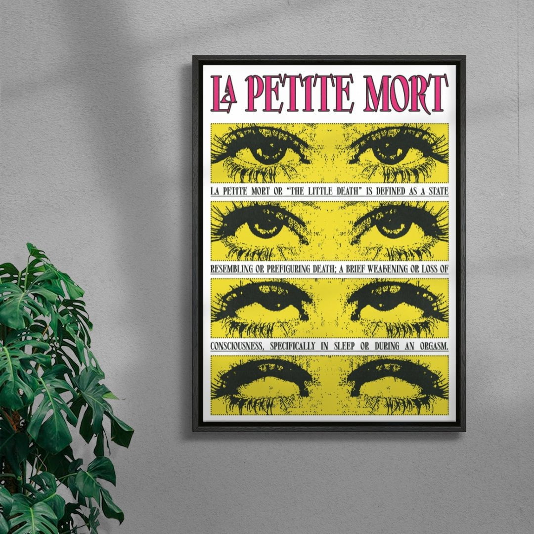 The Little Death contemporary wall art print by Utsav Verma - sold by DROOL