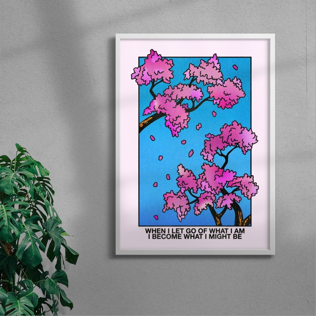 When I Let Go of What I Am contemporary wall art print by Othman Zougam - sold by DROOL
