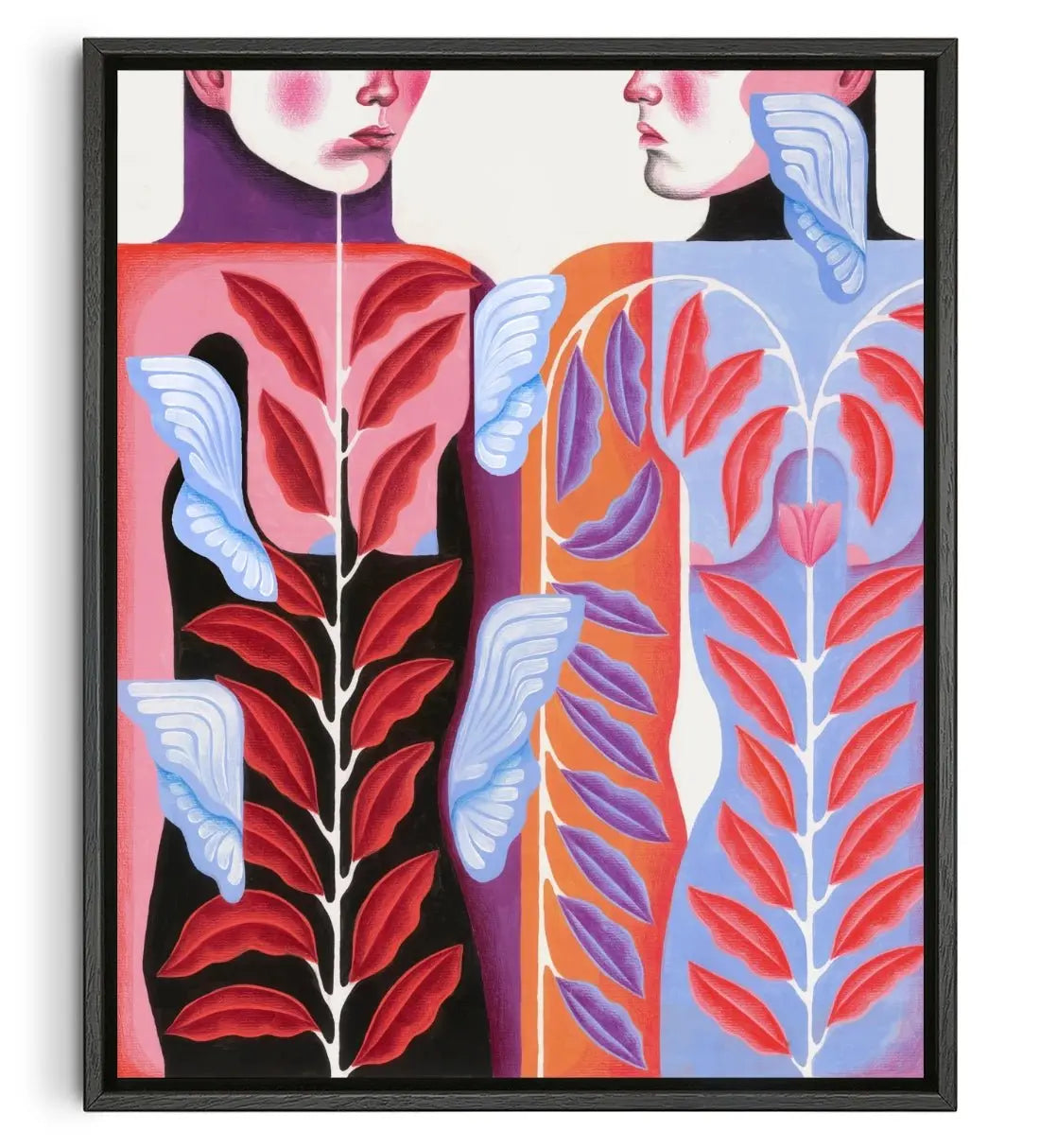 Sisters contemporary wall art print by Carla Petelski - sold by DROOL