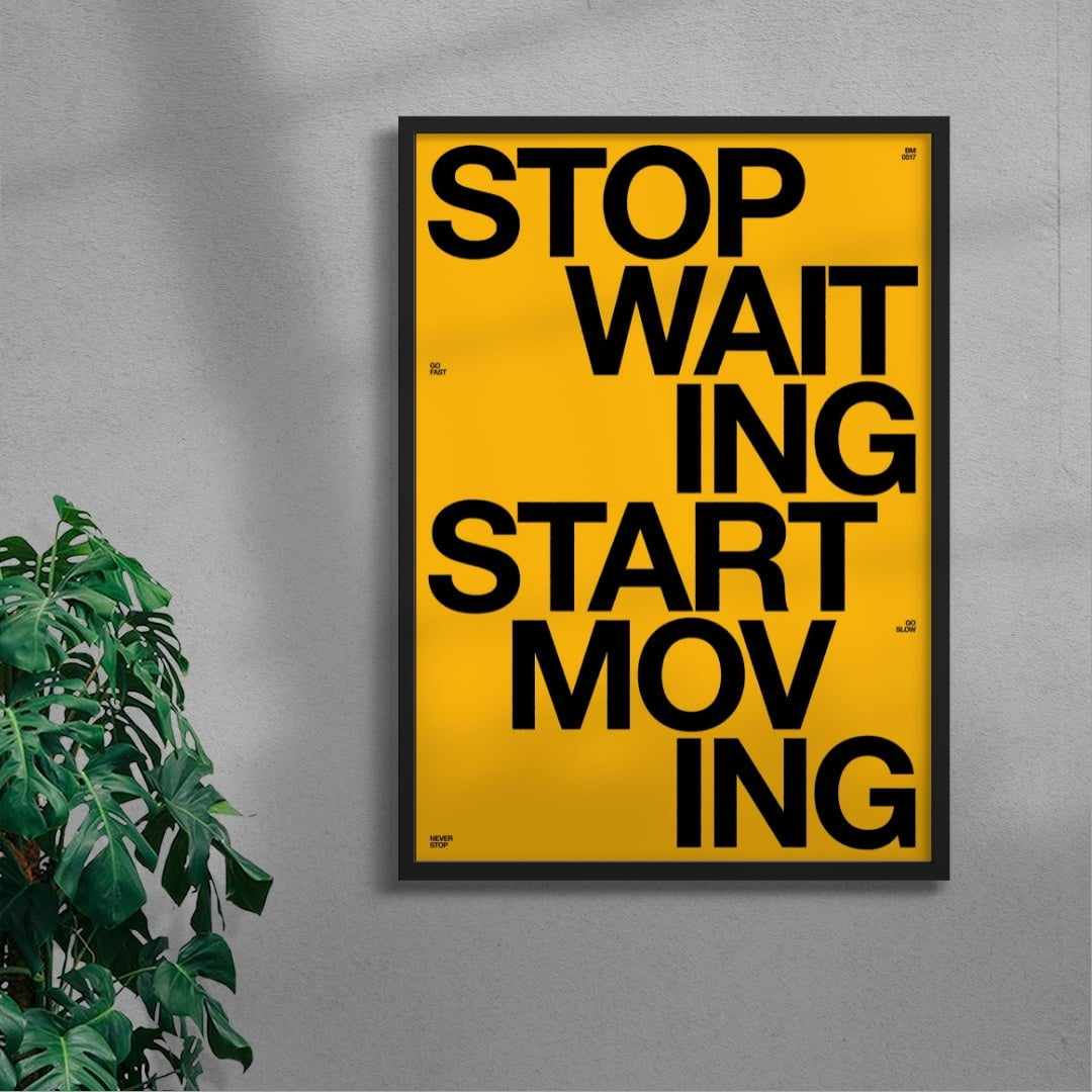START MOVING contemporary wall art print by Brad Mead - sold by DROOL