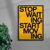 START MOVING contemporary wall art print by Brad Mead - sold by DROOL