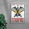 Starfire contemporary wall art print by Utsav Verma - sold by DROOL