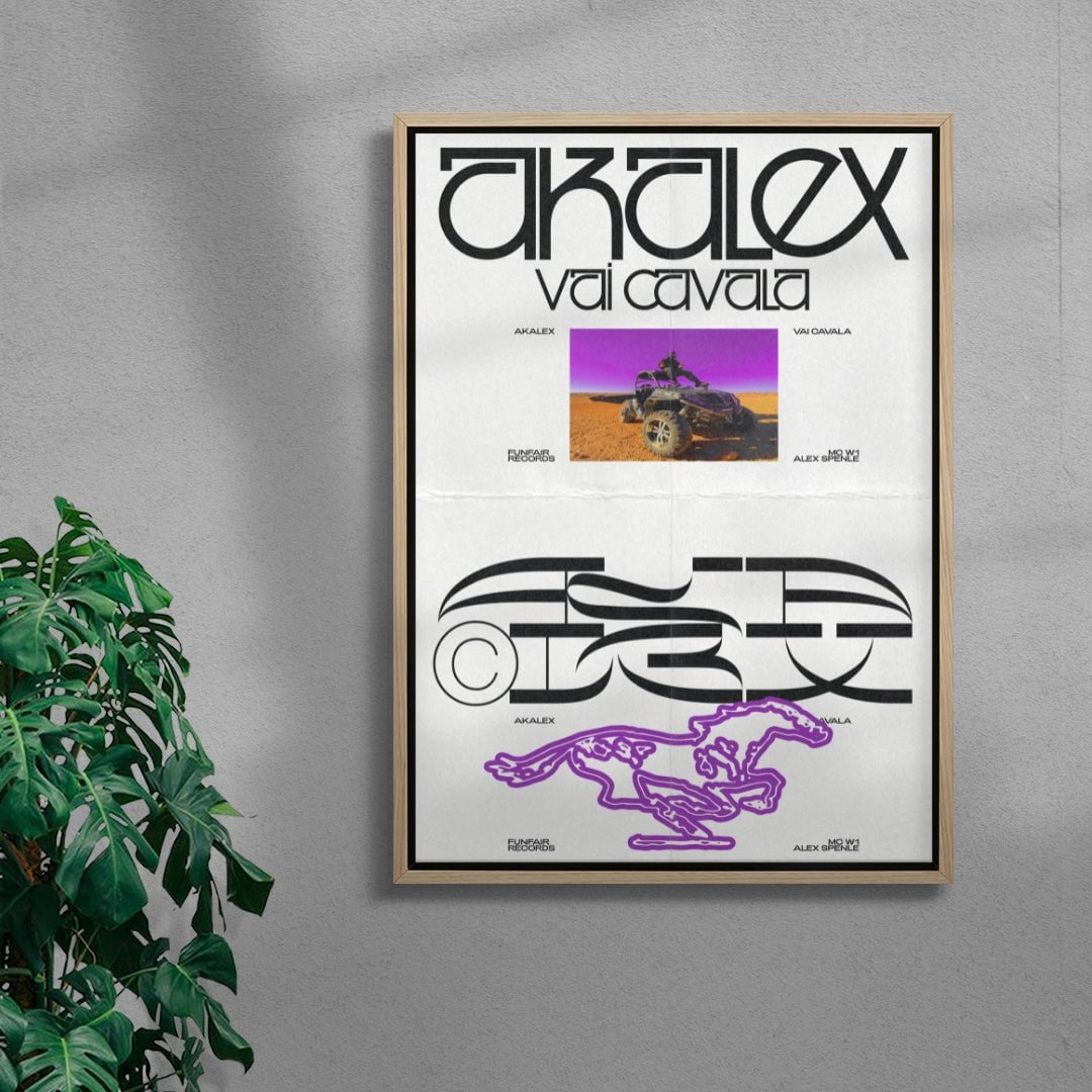 Akalex | Vai Cavala contemporary wall art print by Jules Bigot - sold by DROOL