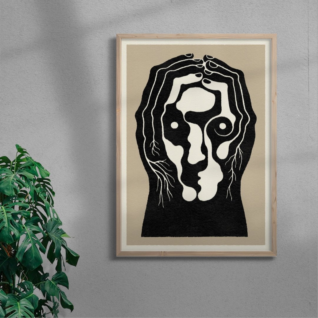 Pilgrim contemporary wall art print by Henrik Delehag - sold by DROOL