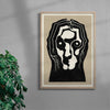 Pilgrim contemporary wall art print by Henrik Delehag - sold by DROOL