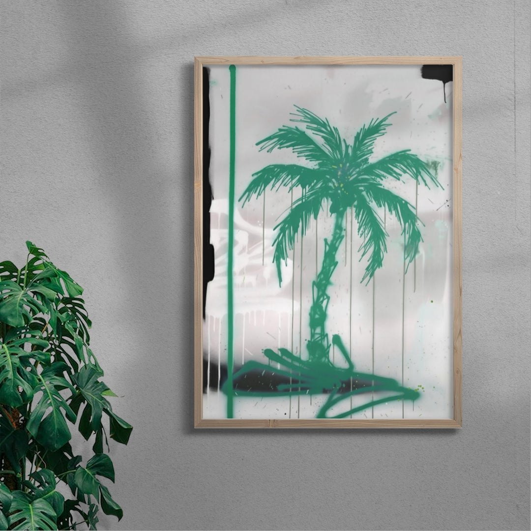 Palm’s Spaghetti contemporary wall art print by Dom Russo - sold by DROOL