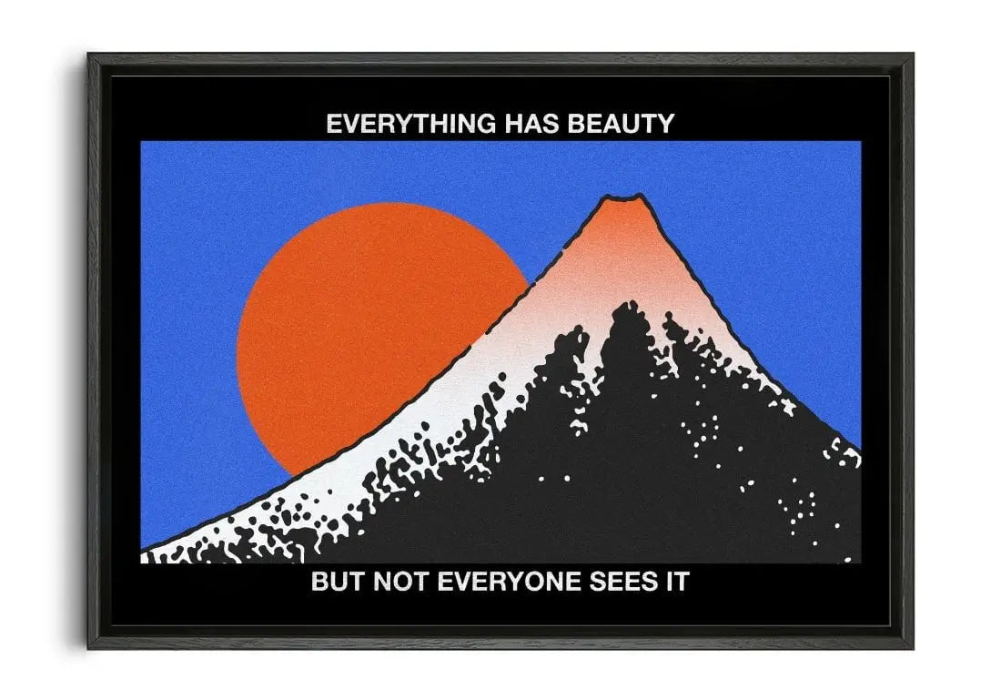 Everything has beauty contemporary wall art print by Othman Zougam - sold by DROOL