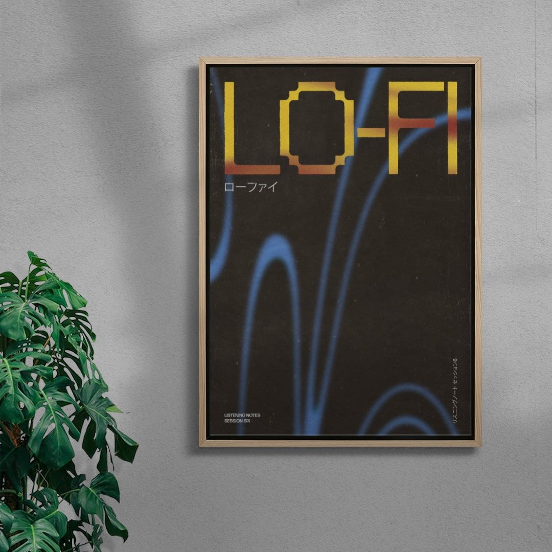 Lo-fi contemporary wall art print by Henry M. - sold by DROOL