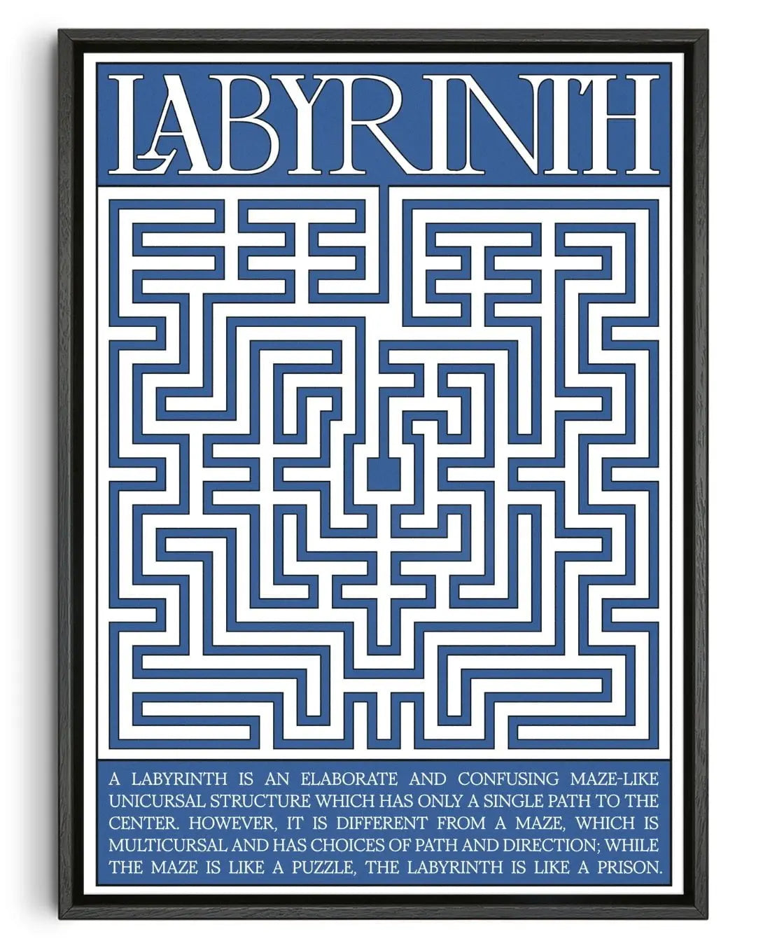 Labyrinth contemporary wall art print by Utsav Verma - sold by DROOL