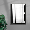 Vibe contemporary wall art print by DEINSVIBING - sold by DROOL