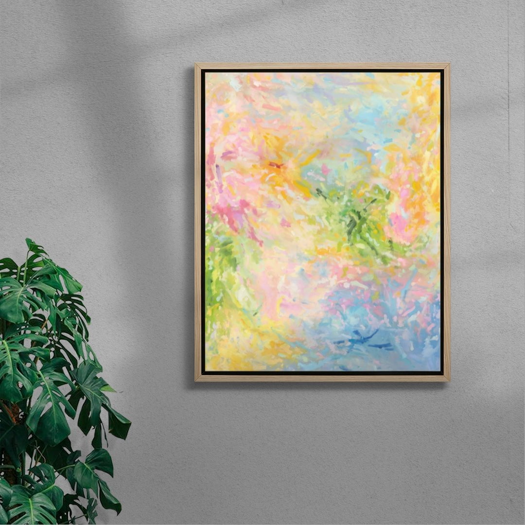 Spring contemporary wall art print by Peter-Maximilian Ronsdorf - sold by DROOL