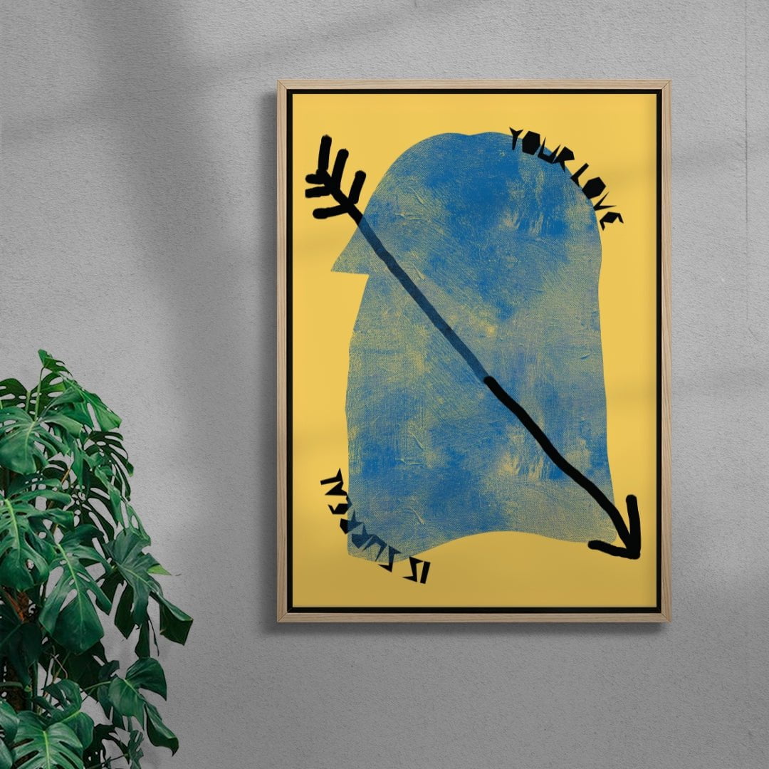 Surreal Love contemporary wall art print by Carilla Karahan - sold by DROOL