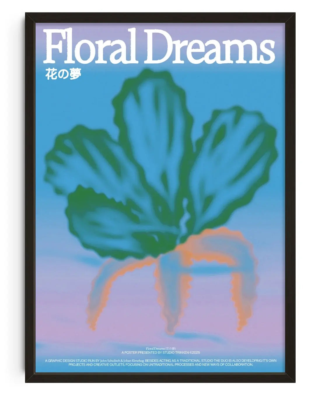 Floral Dreams contemporary art print by John Schulisch - sold by DROOL