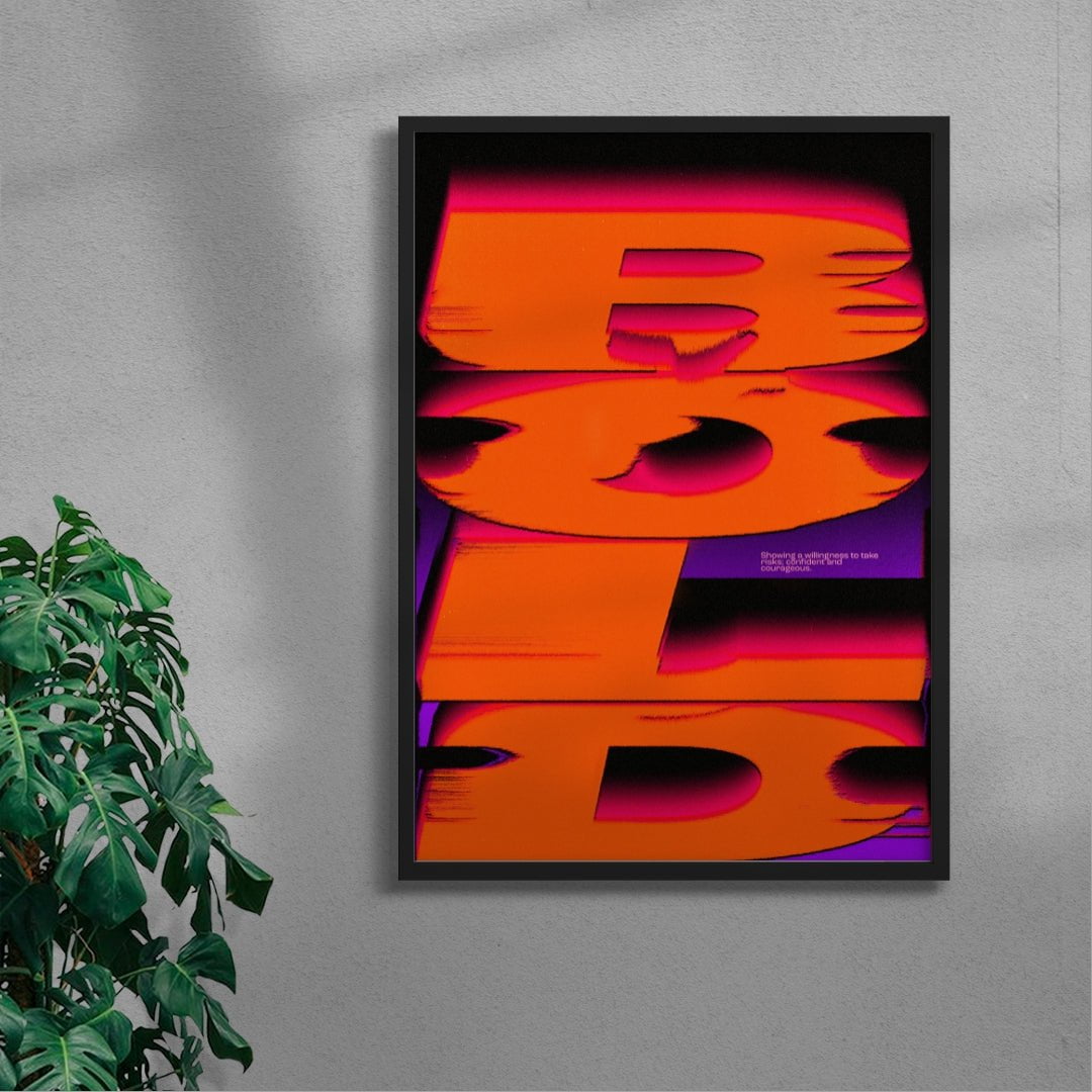 BOLD contemporary wall art print by Sheyi Adebayo - sold by DROOL